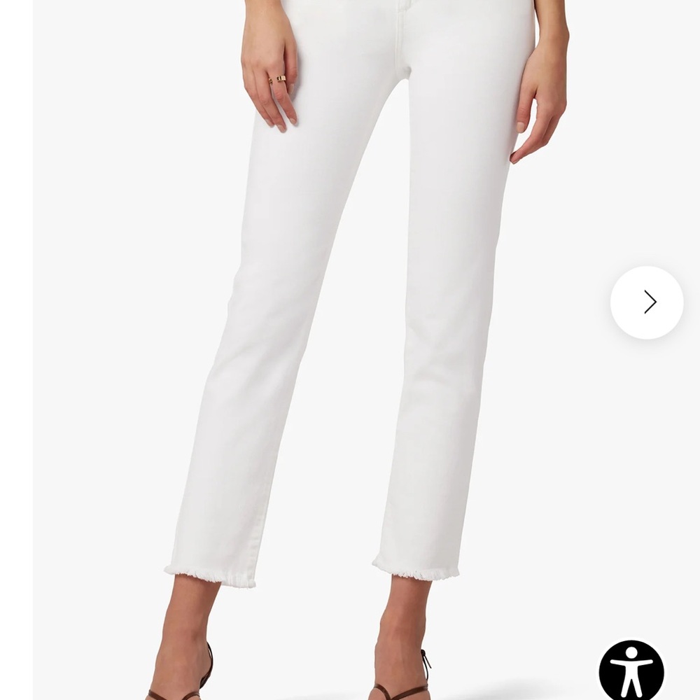Joes Jeans “The Lara” Mid Rise Cigarette Ankle - White
